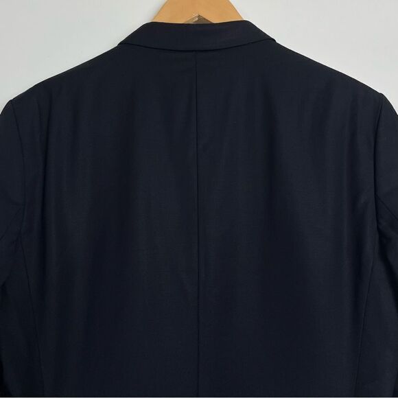 Zara Man Black Blazer Jacket Wool Blend Suit Sport Coat Single Button 38 EU 48 - Picture 5 of 10